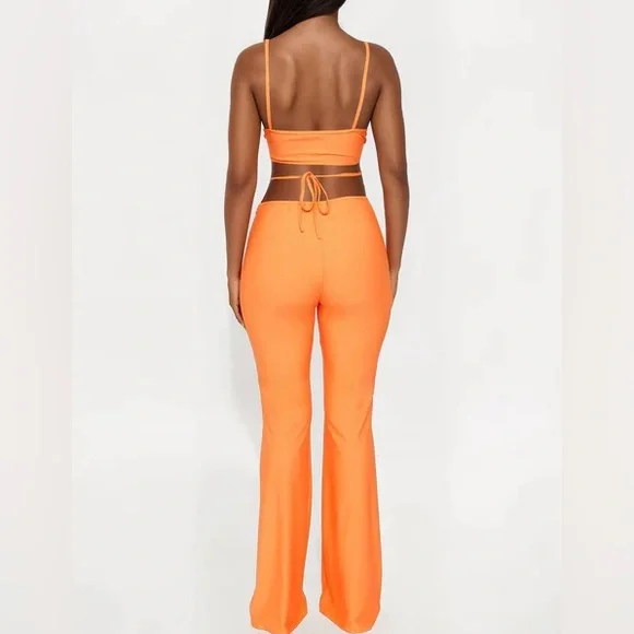 Orange Santorini Sunset Jumpsuit NEW 🏷️ - Picture 3 of 3